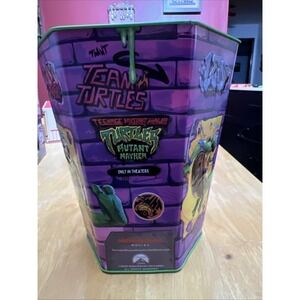 2023 TEENAGE MUTANT NINJA TURTLES MUTANT MAYHEM MOVIE POPCORN TIN CINEMARK TMNT
